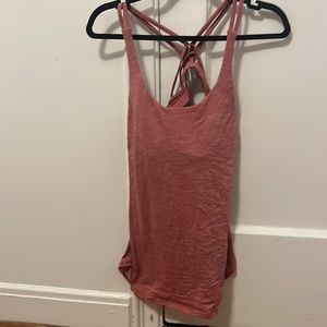 Lulu lemon light pink workout tank
